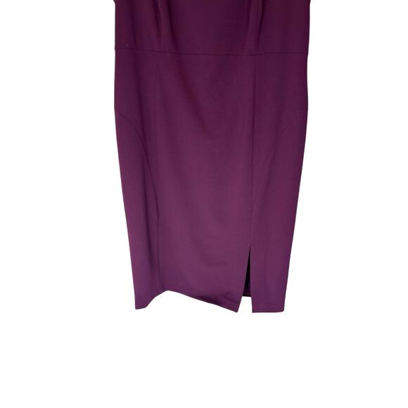 Calvin Klein Dress Women's Burgundy Plus Sheath Office Work Career Size 14W - Picture 4 of 11